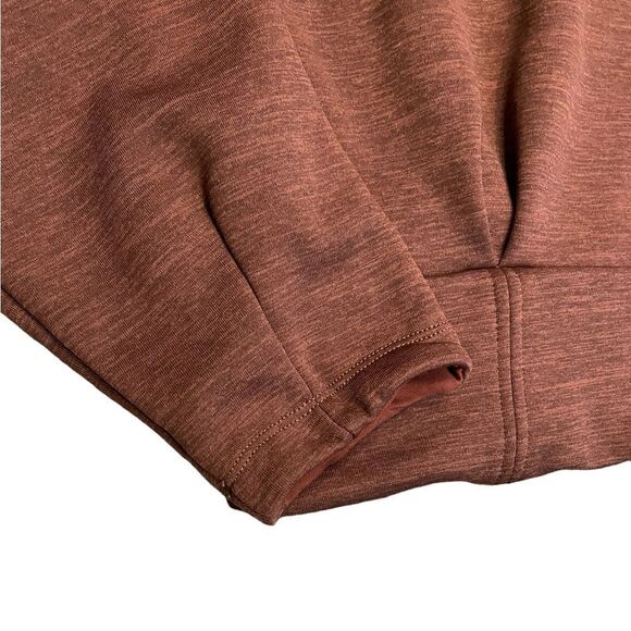 ATHLETA Altitude Polartec Half Zip Sweatshirt Mahogany Heather Size Small - Picture 5 of 9